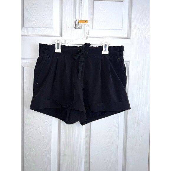 Lululemon Pants - LULULEMON Womens Spring Break Away Shorts Running Drawstring Black Sz 8